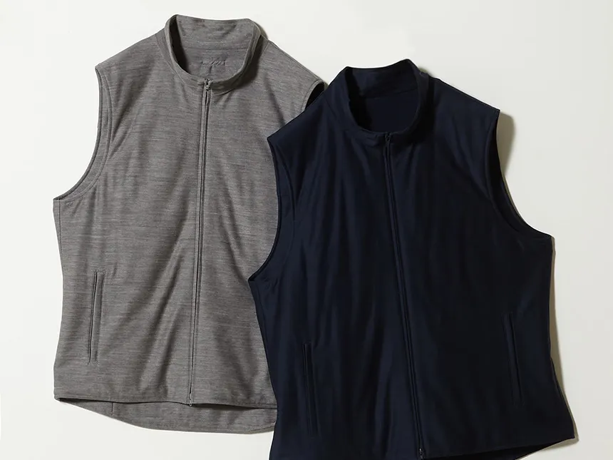 ワ コルヴェン ジップアップベスト(ゴルフウエア)
