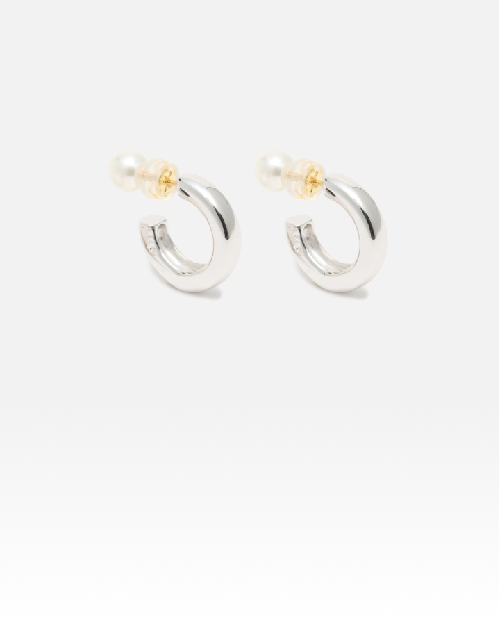 リロ ピアス〈ラウンドフープ・L〉 シルバー