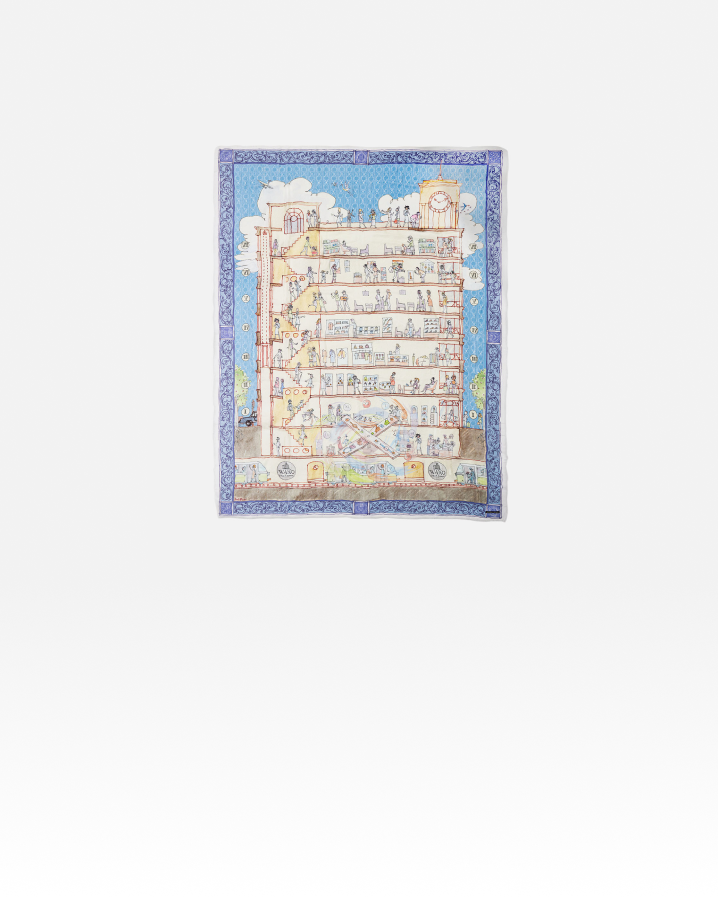 ファリエロ サルティ ストール ライトブルー