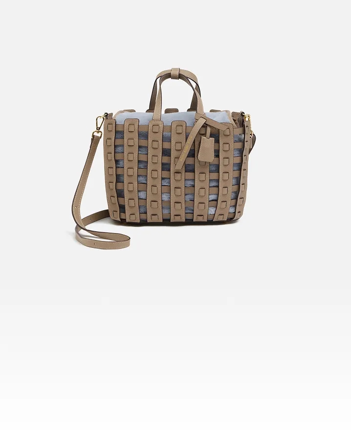 mica della valle メッシュトートバッグ オーク