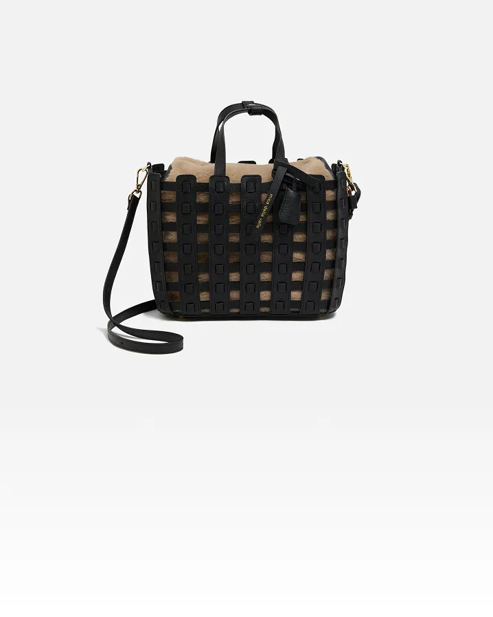 mica della valle メッシュトートバッグ ブラック