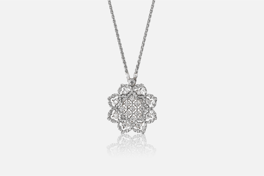 BUCCELLATI ブチェラッティ 925 シルバートレイ 和光 パール ルーシュ プレート（シルバー製）