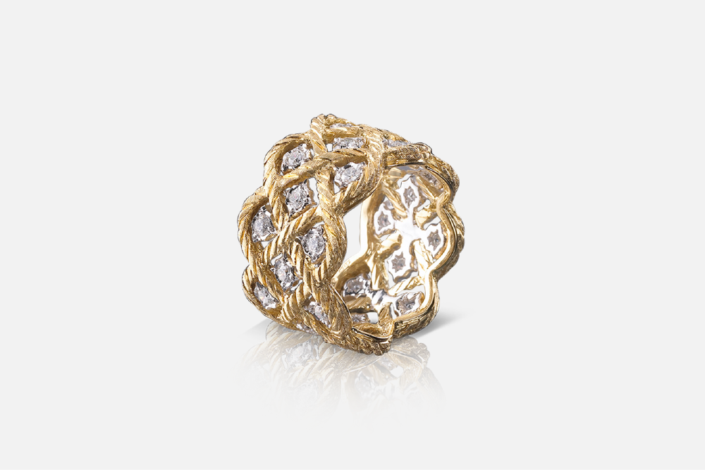 BUCCELLATI ブチェラッティ 925 シルバートレイ 和光 パール BUCCELLATI ブチェラッティ ブロッサム ダイヤモンド リング
