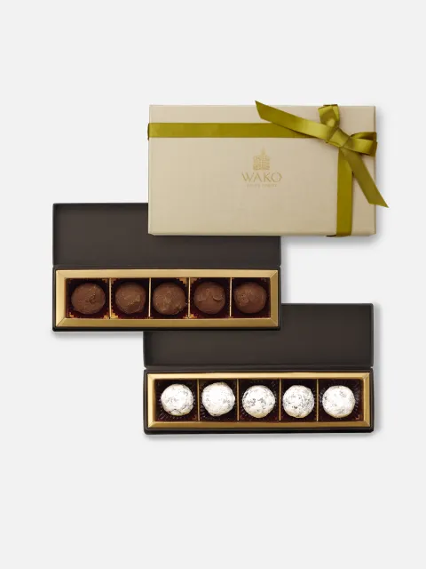 【予約】トリュフ ナチュール（5個）、トリュフ シャンパーニュ（5個）詰合せ *