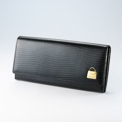 低価豊富な未使用 WAKO 和光 ☆ レザー 折財布 財布 ブラック マルチケース 財布