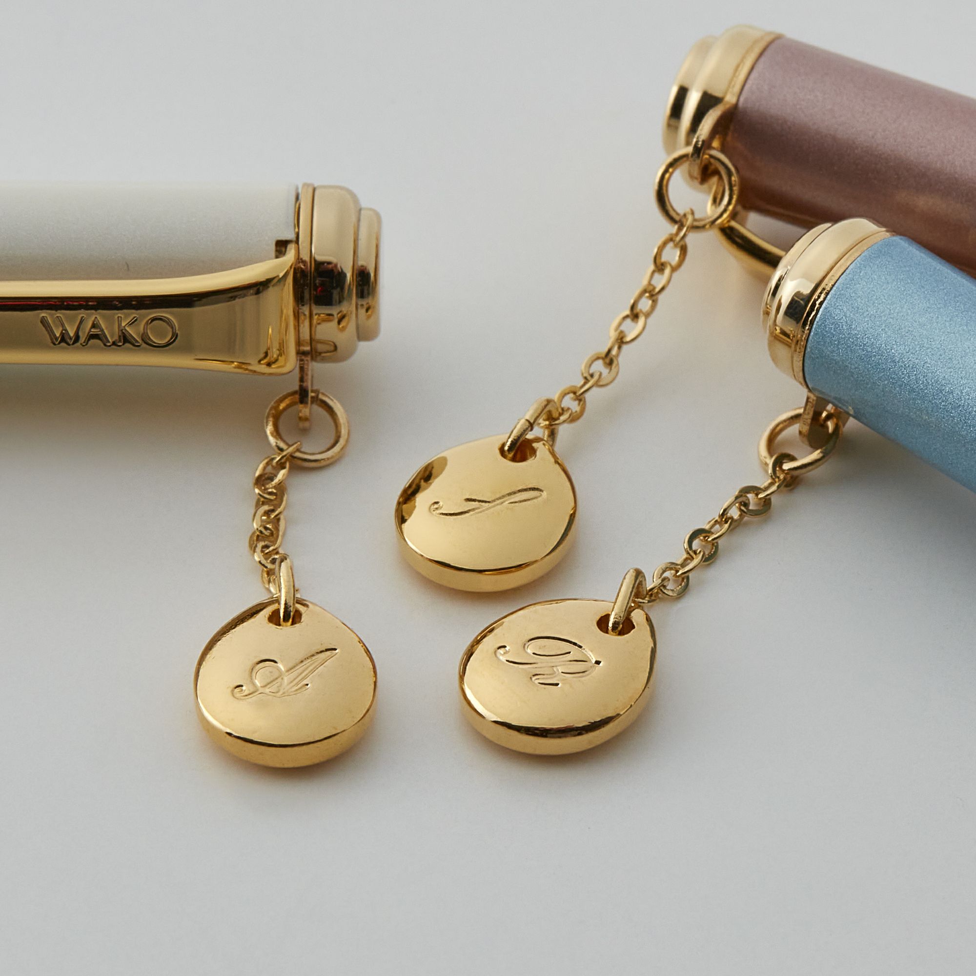 WAKO 和光 銀座 K パール トップのみ 薄ピンク（イニシャル入り 