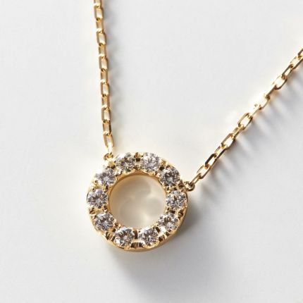 ankの部屋和光 GINZA ネックレス ストーン 石 金 18K モチーフ GOLD