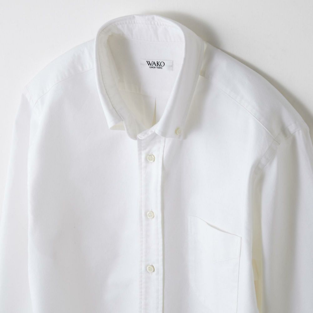 VALENTINO カジュアルシャツ 40(M位) 白xエンジ(ストライプ)