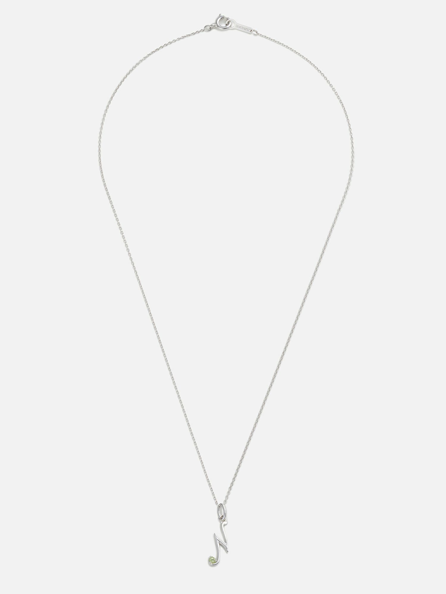 予約】イニシャル×バースストーンネックレス・N |ネックレス | WAKO  