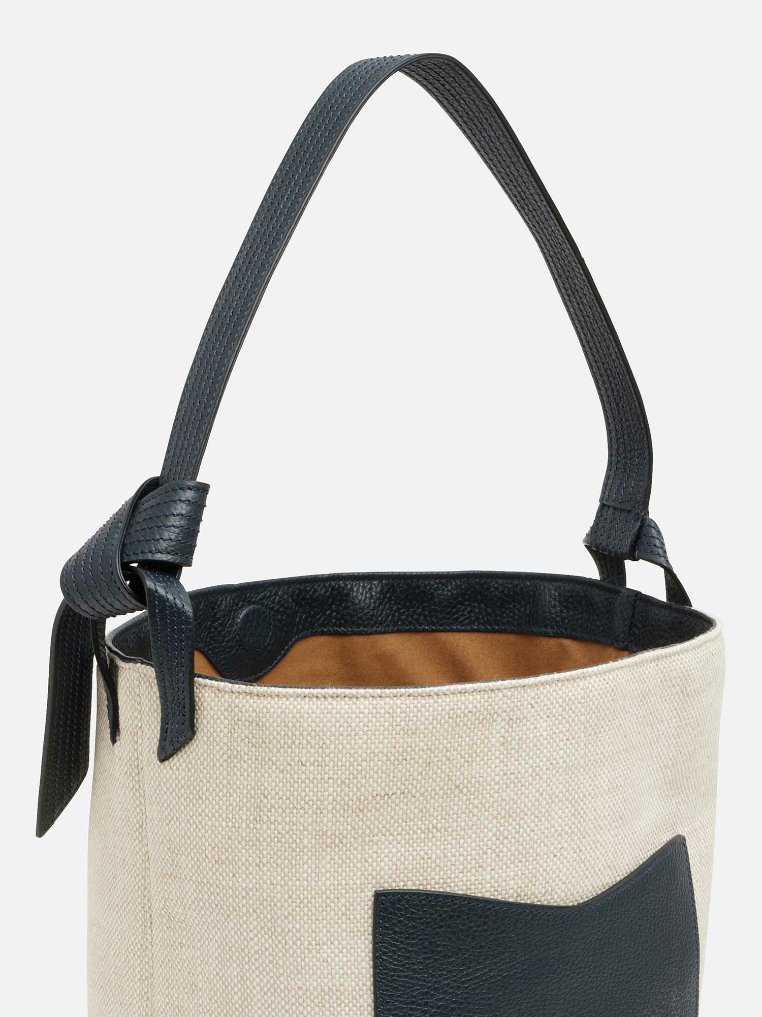 超美品】WAKO×MAURO GOVERNA ネイビー 2WAY ハンドバッグ