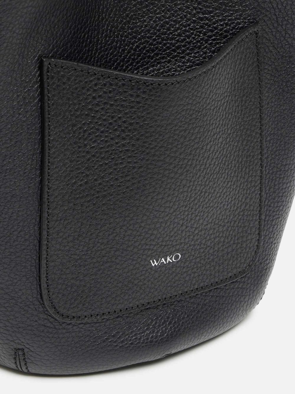 WAKO × MAURO GOVERNA バック　チャコールグレー　美品 WAKO×MAURO GOVERNA バッグ ブラック／シルバー |ハンドバッグ