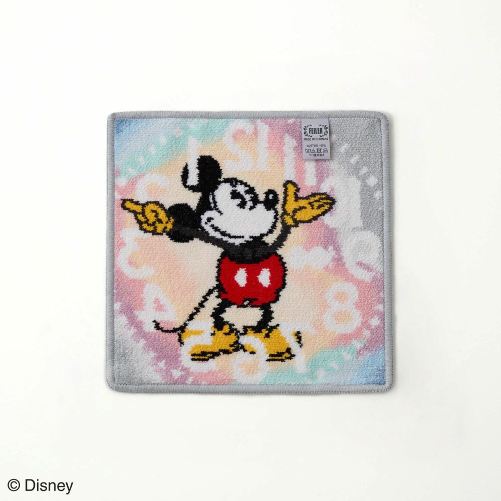 予約】Disney100/和光限定 フェイラー タオルハンカチーフ The Clock Tower/ミッキーマウス |タオル WAKOオンラインストア 銀座・和光