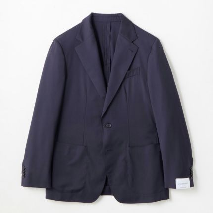 CARUSO ダークネイビーウールフランネル スーツ / 46 - スーツ