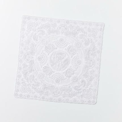 スワトウ刺繍 ハンカチ ホワイト |ハンカチーフ | WAKOオンライン 