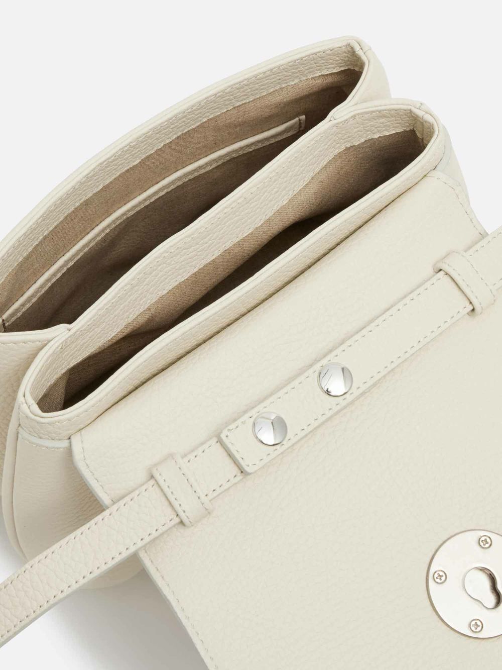MANACO トップハンドルミニショルダーバッグ アイボリー MANACO トップハンドルミニショルダーバッグ アイボリー