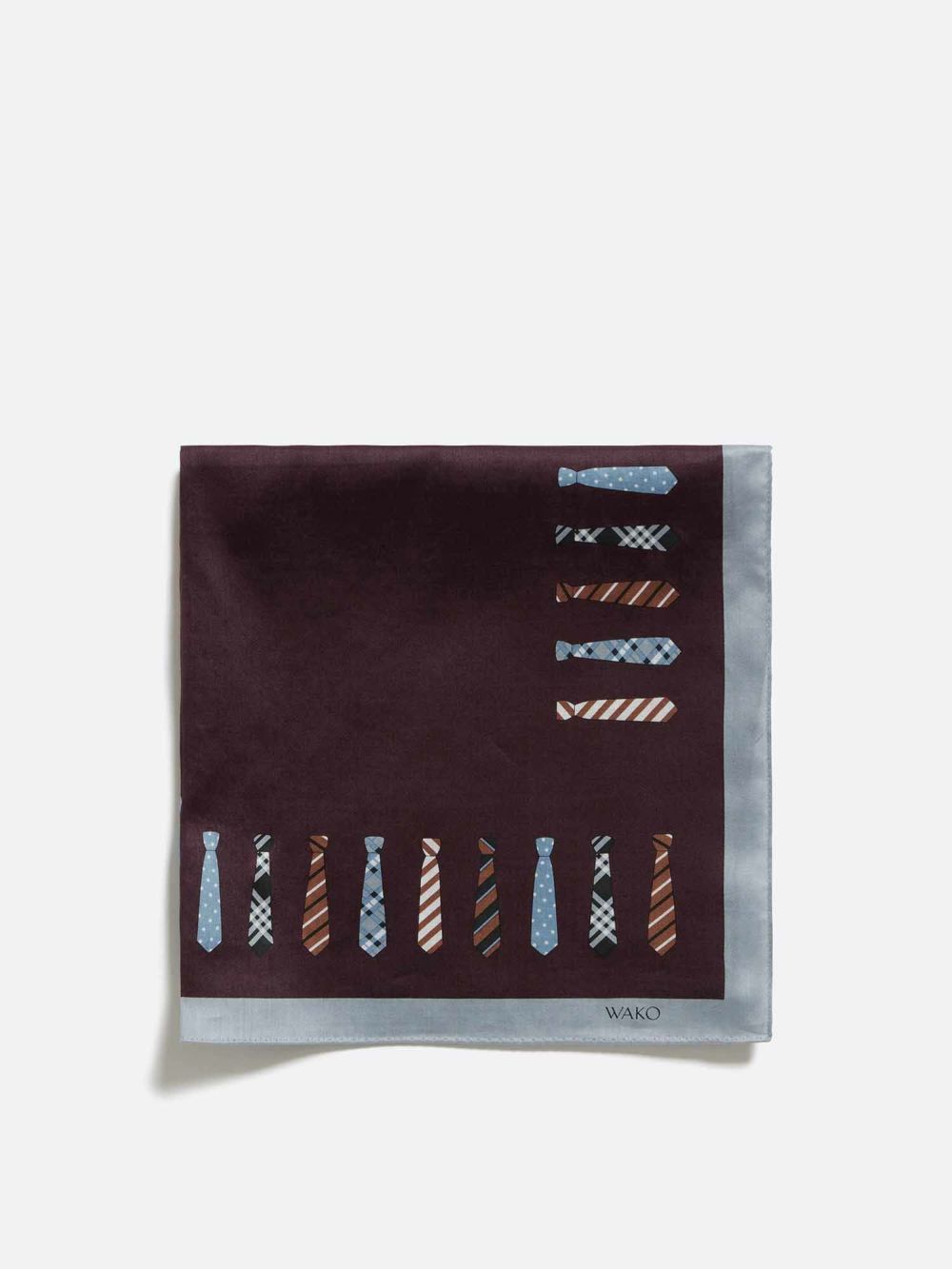 ハンカチ ネイビー |プリント | WAKO公式オンラインブティック | 銀座