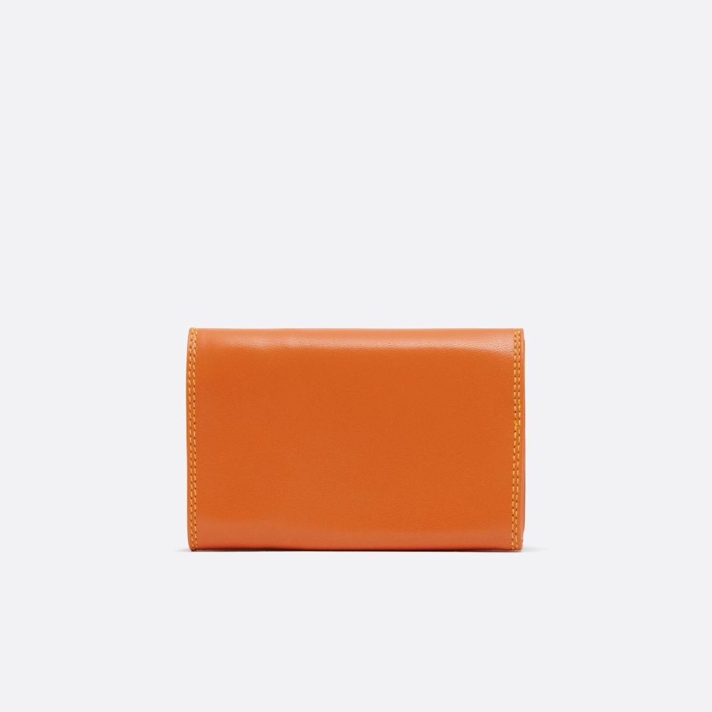 三つ折り財布〈レディース〉オレンジ |三つ折り財布 | WAKOオンライン