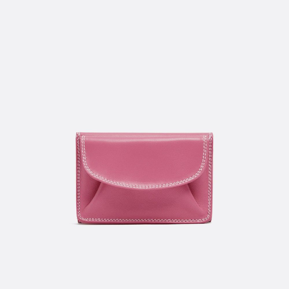 三つ折り財布〈レディース〉ピンク |三つ折り財布 | WAKOオンライン