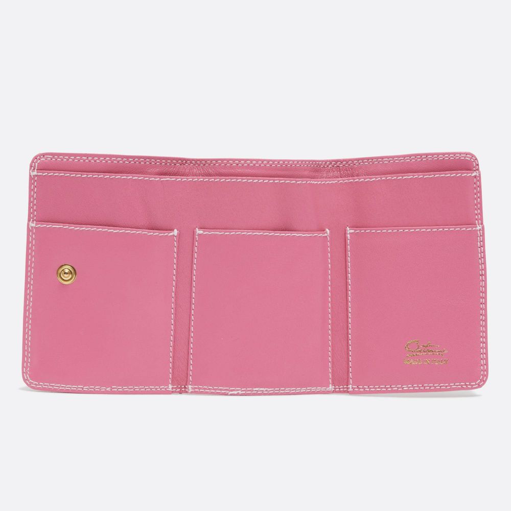三つ折り財布〈レディース〉ピンク |三つ折り財布 | WAKOオンライン