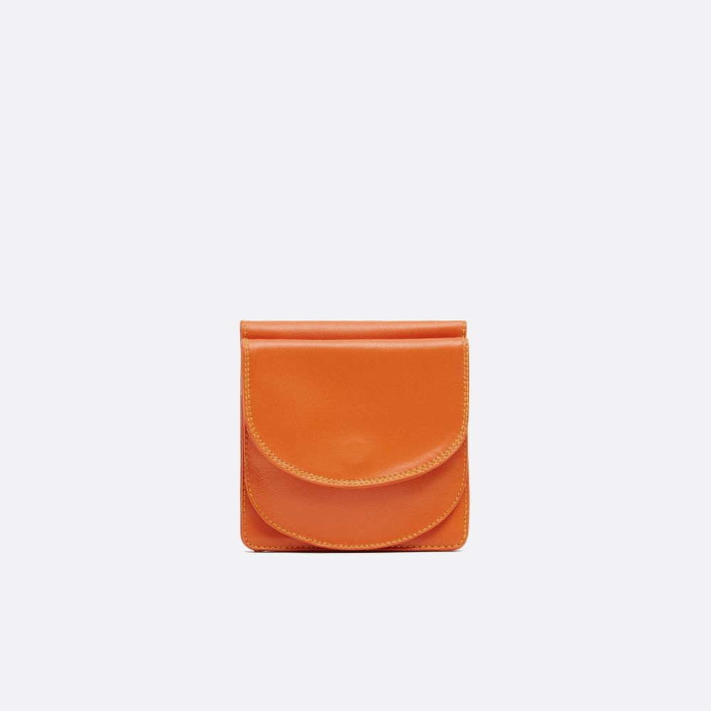 二つ折り財布〈レディース〉オレンジ |長財布・二つ折り財布 | WAKO 