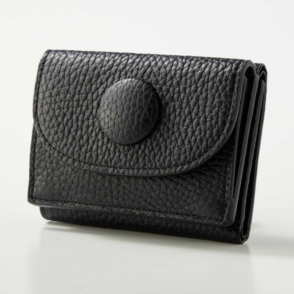 MANACO ミニウォレット ブラック |三つ折り財布 | WAKOオンライン 