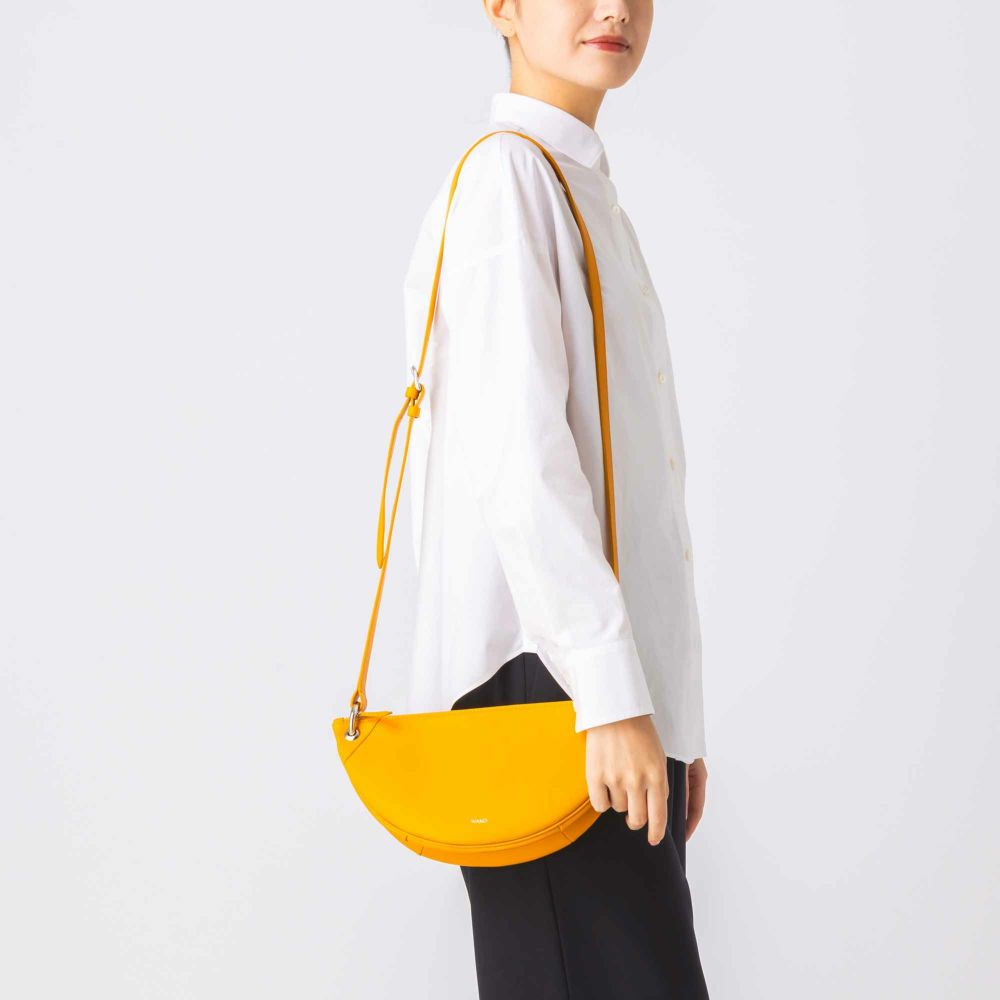MANACO ダブルポシェット イエロー |ショルダーバッグ・ポシェット