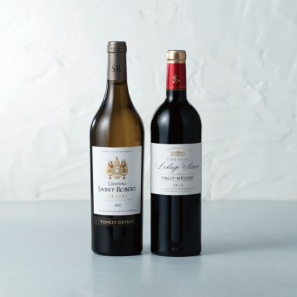 フランス産 紅白ワイン2本セット〈箱入り〉