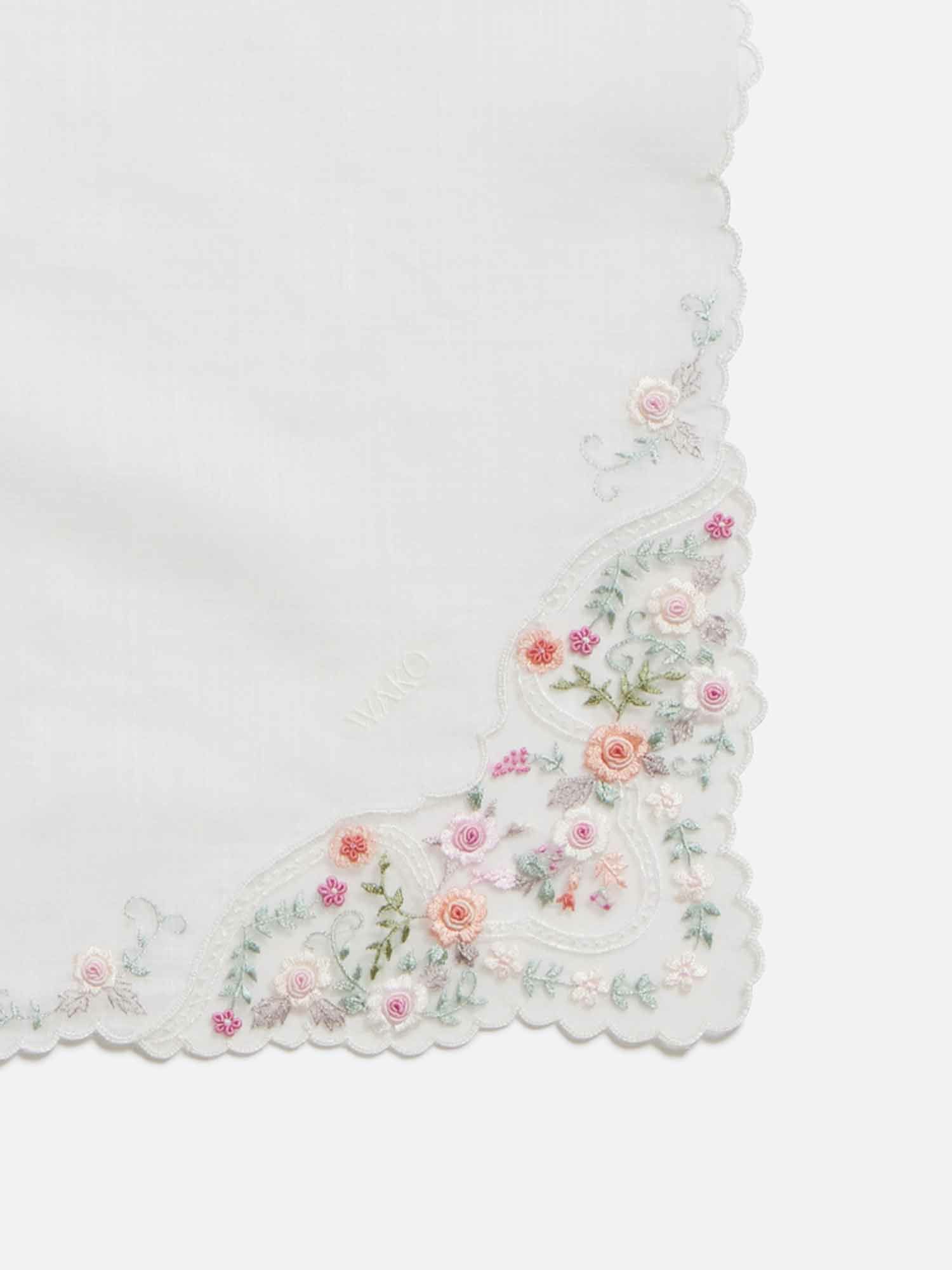 手刺繍ハンカチ マルチカラー |刺繍・レース | WAKO公式オンライン 