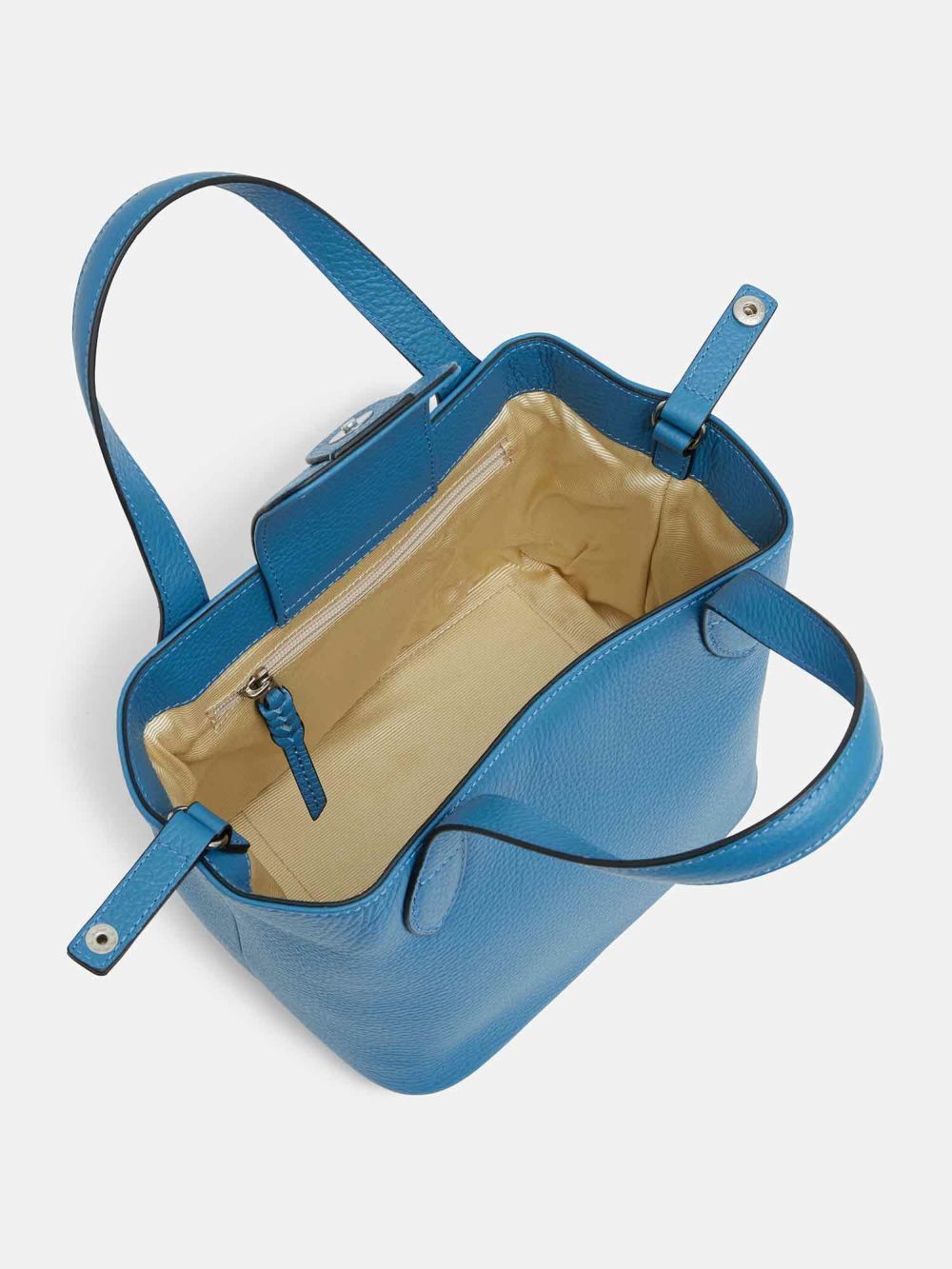 WAKO WSシリーズ シボ革　ハンドバッグ ターコイズ タグ付き未使用✨WAKO 和光 2way ハンド ショルダーバック ターコイズ