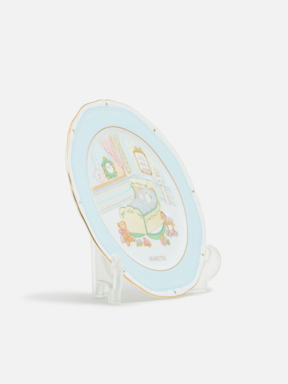 名入れ加工】お誕生日プレート ライトブルー |ベビーグッズ | WAKO公式