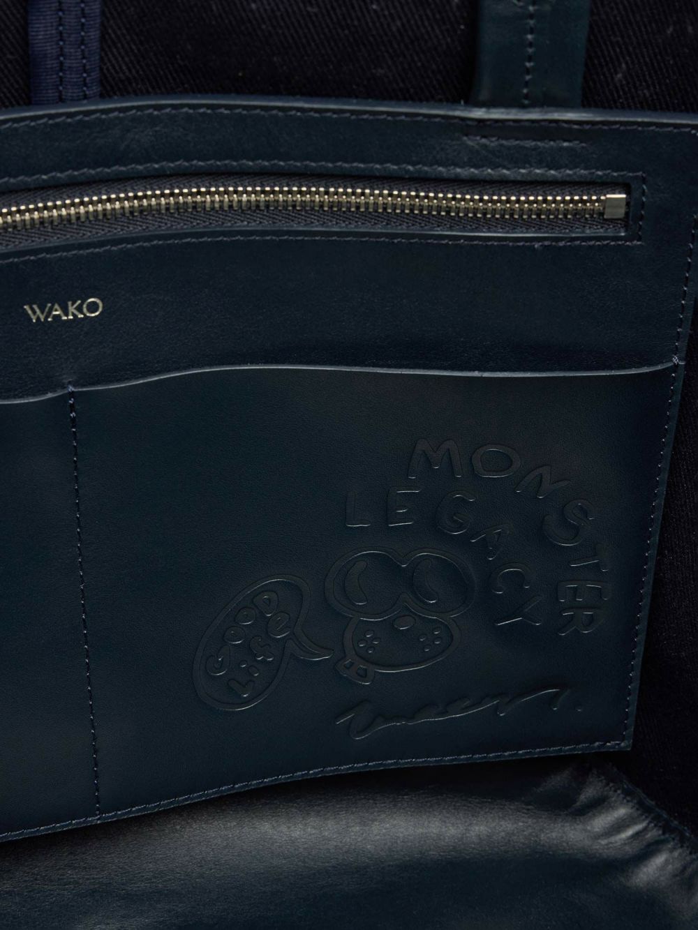 MANACO トートバッグ TOMASONコラボレーション ネイビー |トート