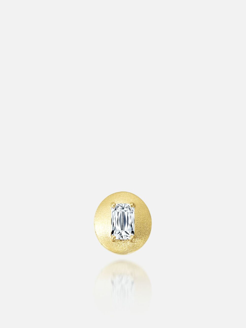 ピアス'O'〈18KYG/アショカダイヤモンド〉