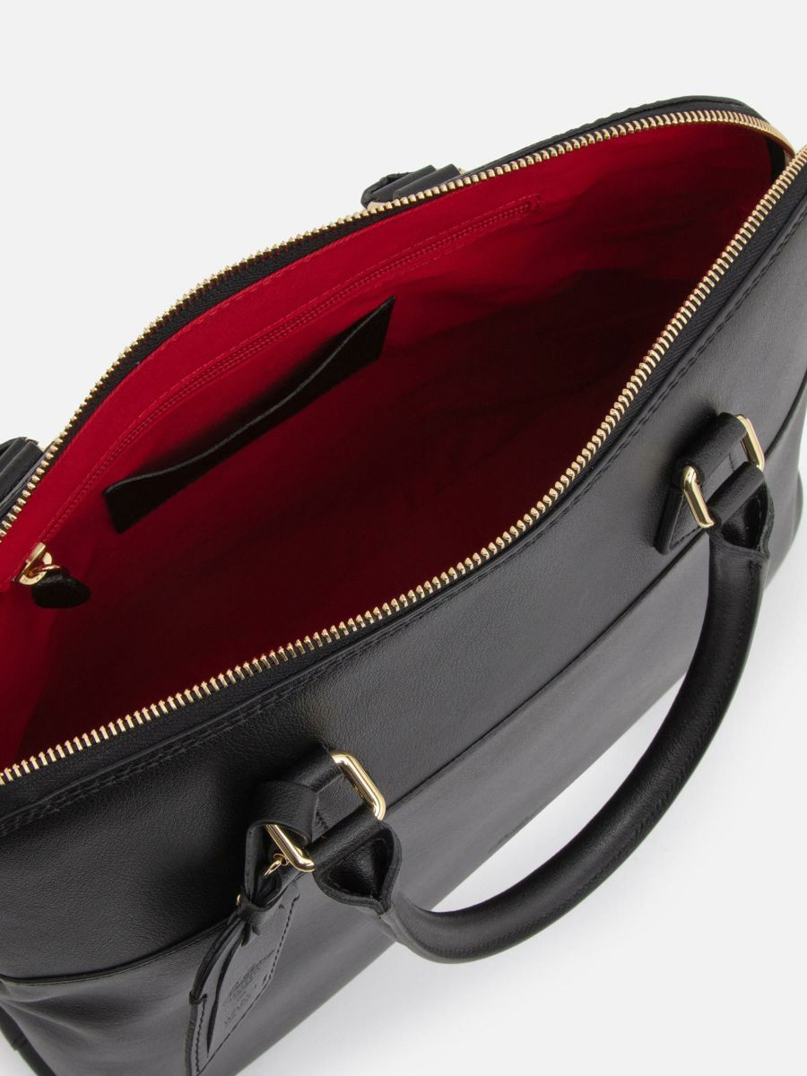 WAKO×ボルドリーニ・セレリア ラウンドブリーフケース ブラック