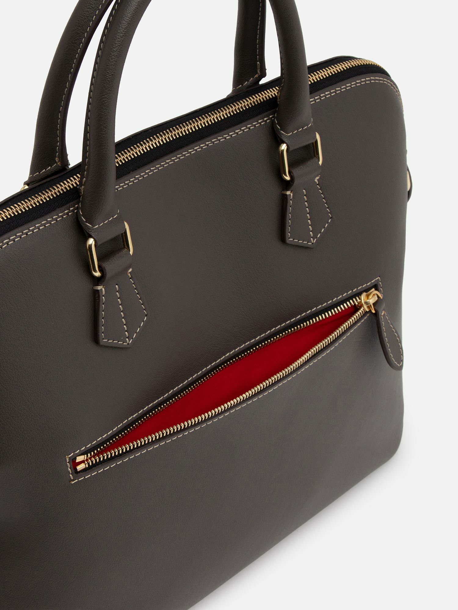 WAKO×ボルドリーニ・セレリア ラウンドブリーフケース ミディアム  