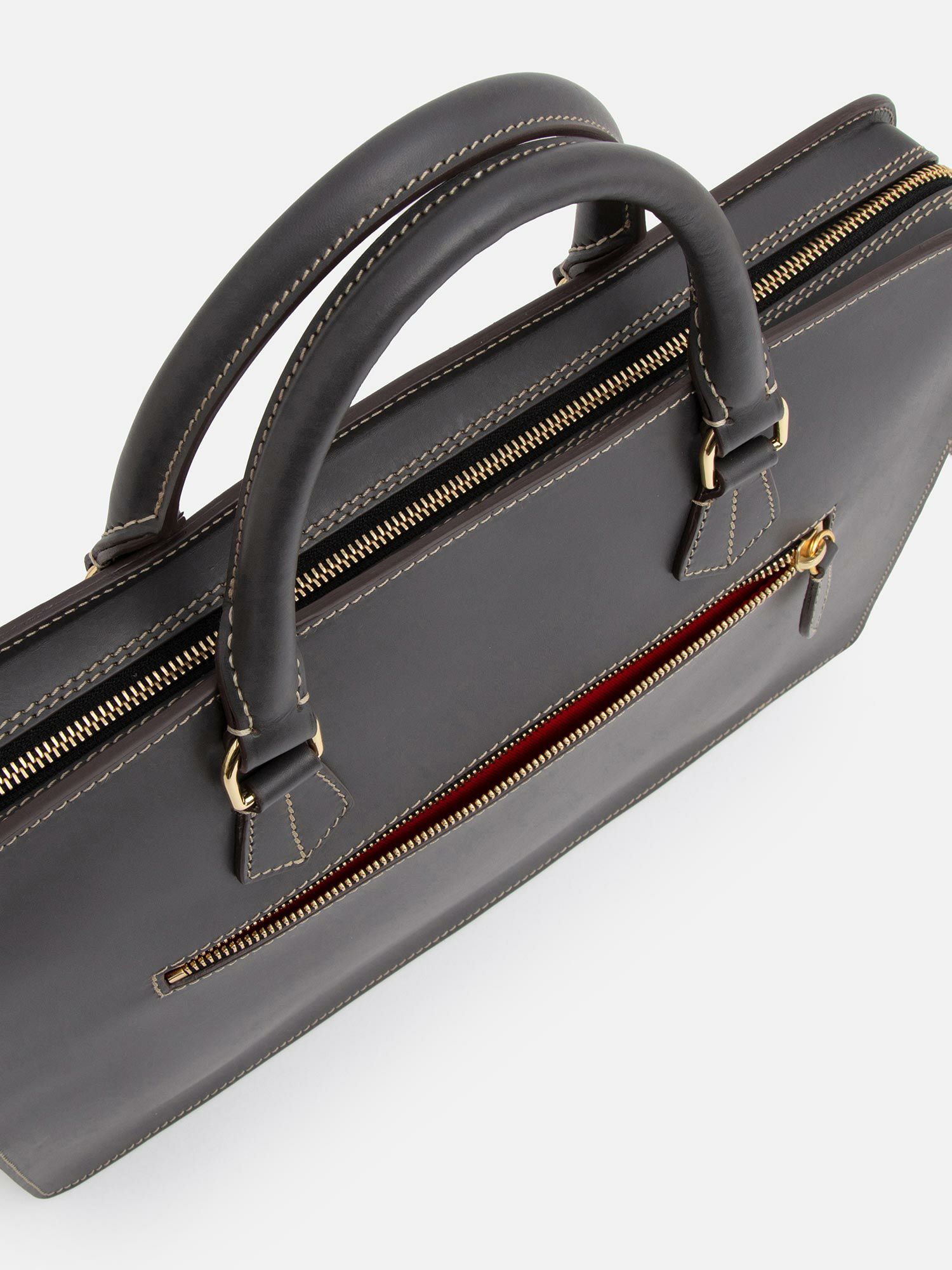 WAKO×ボルドリーニ・セレリア ブリーフケース ミディアムグレー  