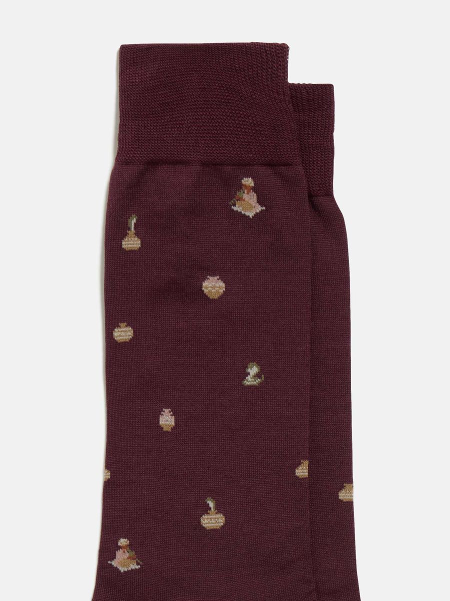 干支靴下 巳 ワイン |メンズアパレル | WAKO公式オンラインブティック