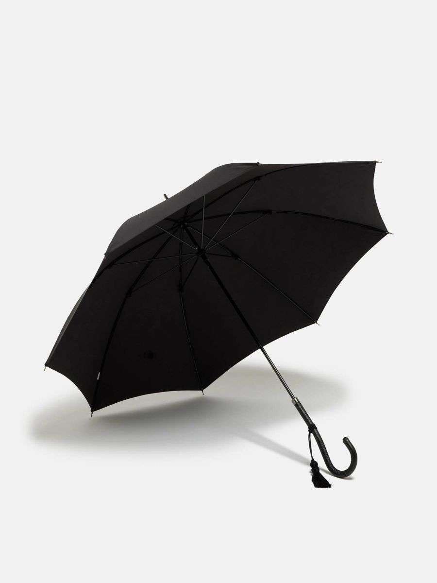 WAKO 黒 折りたたみ雨傘 ワンギー 晴雨兼用傘 TL4 Fox Umbrellas/フォックスアンブレラズ