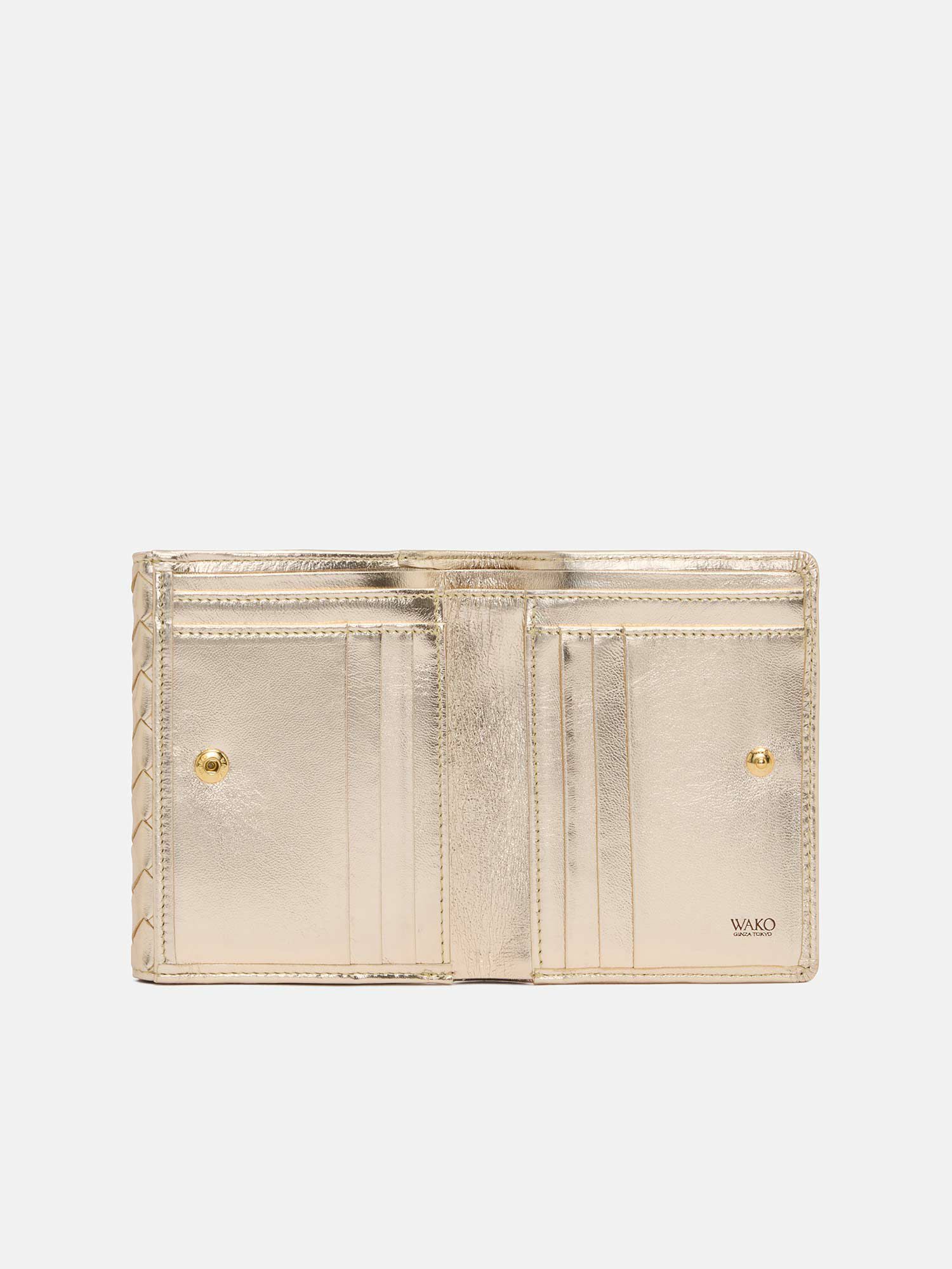 二つ折り財布 ゴールド |折り財布 | WAKO公式オンラインブティック 