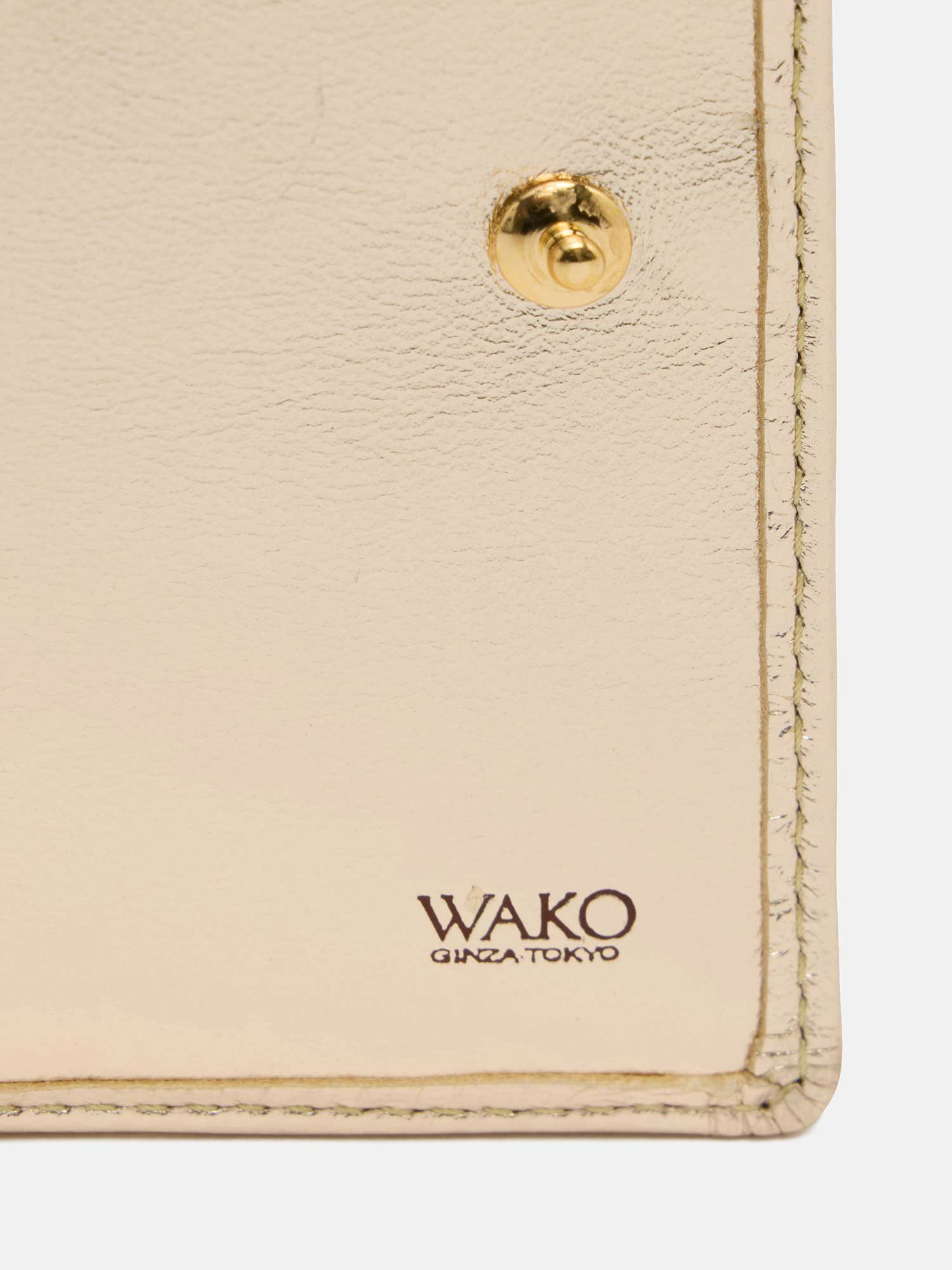 二つ折り財布 ゴールド |折り財布 | WAKO公式オンラインブティック 