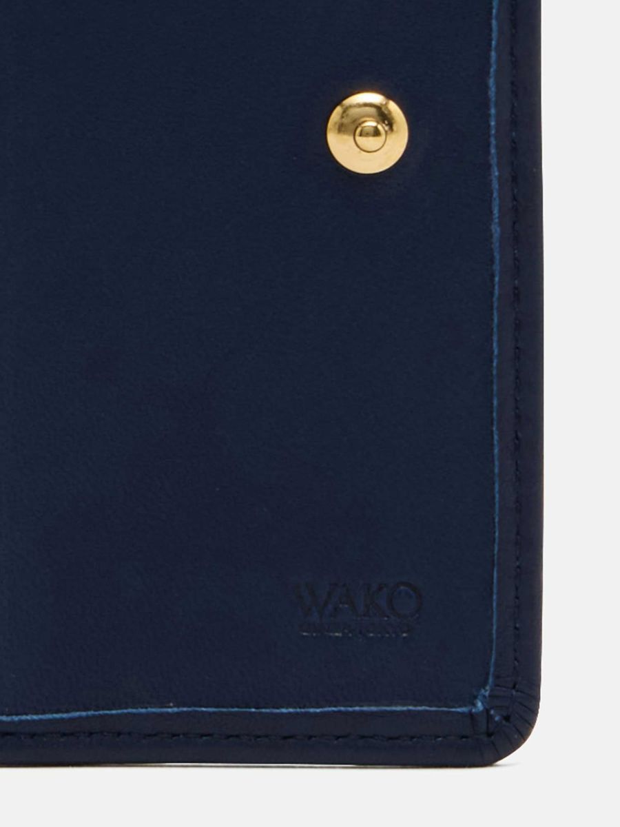 二つ折り財布 ネイビー |折り財布 | WAKO公式オンライン