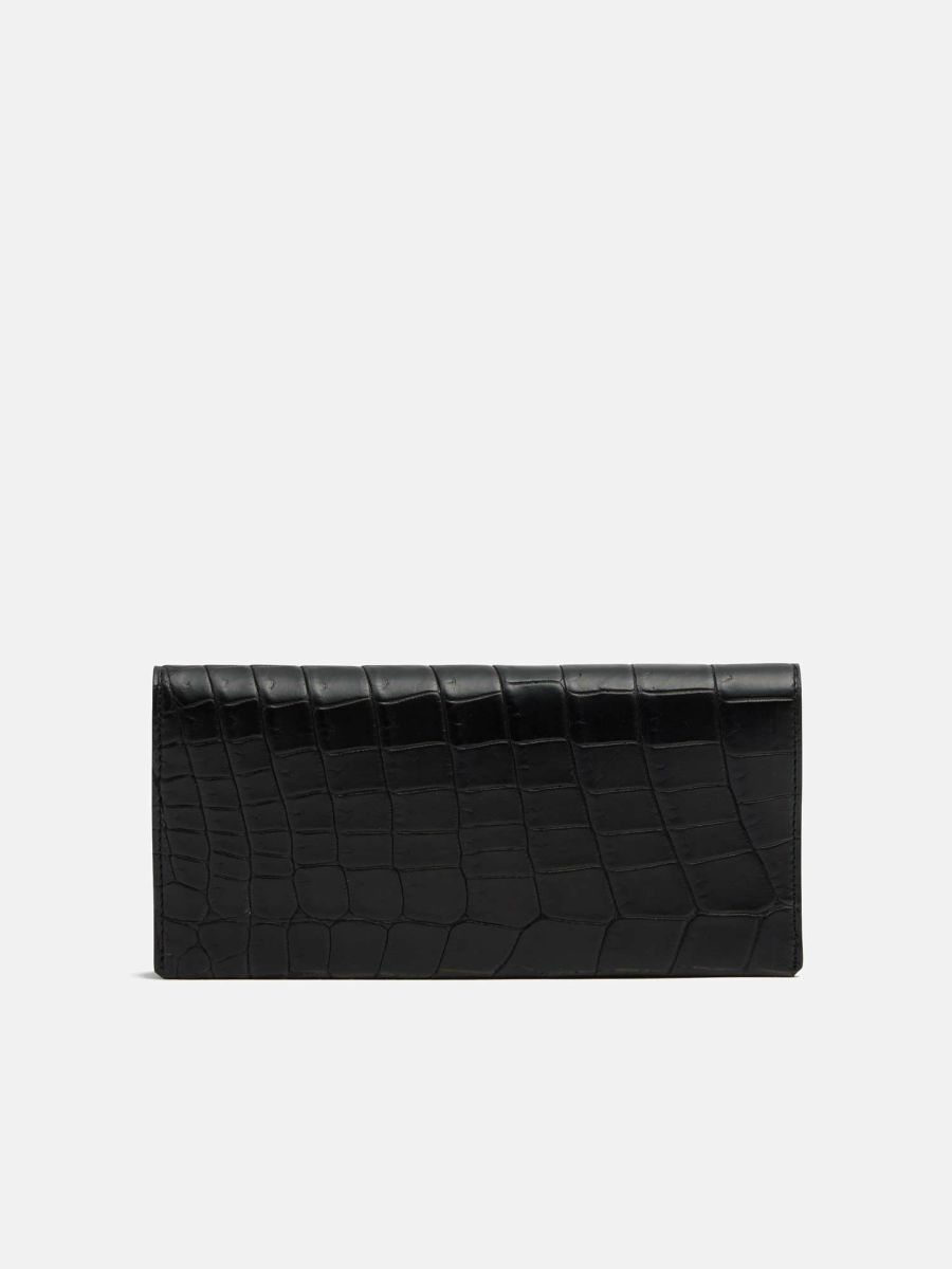 フレッジ×WAKO クロコダイル 長財布 ブラック |長財布 | WAKO
