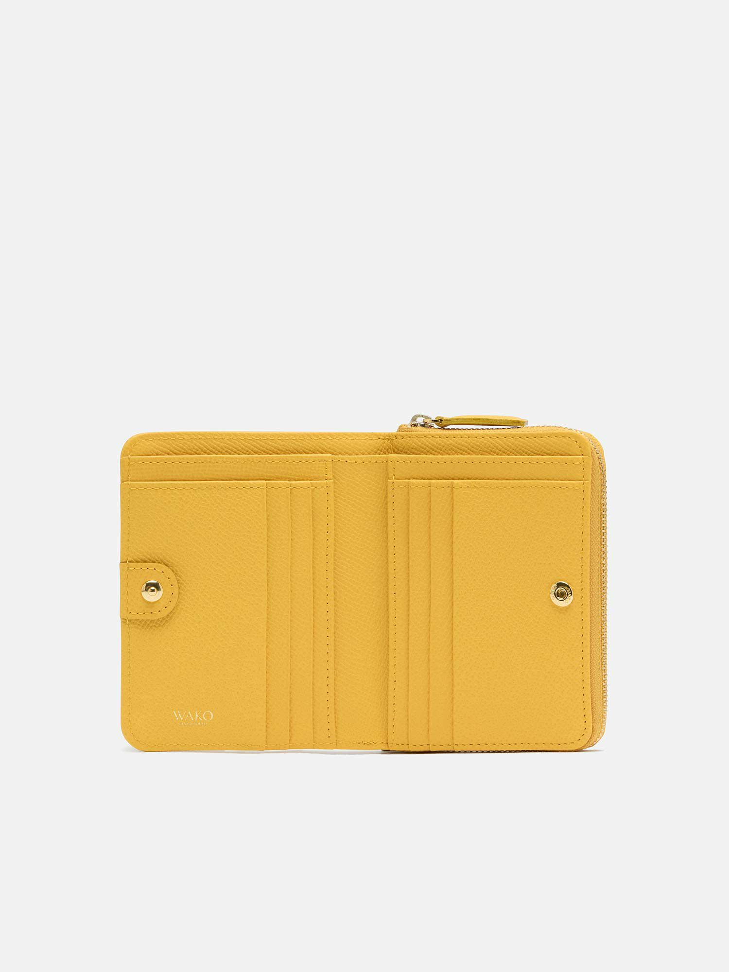 二つ折り財布 〈レディース〉 イエロー |折り財布 | WAKO公式 