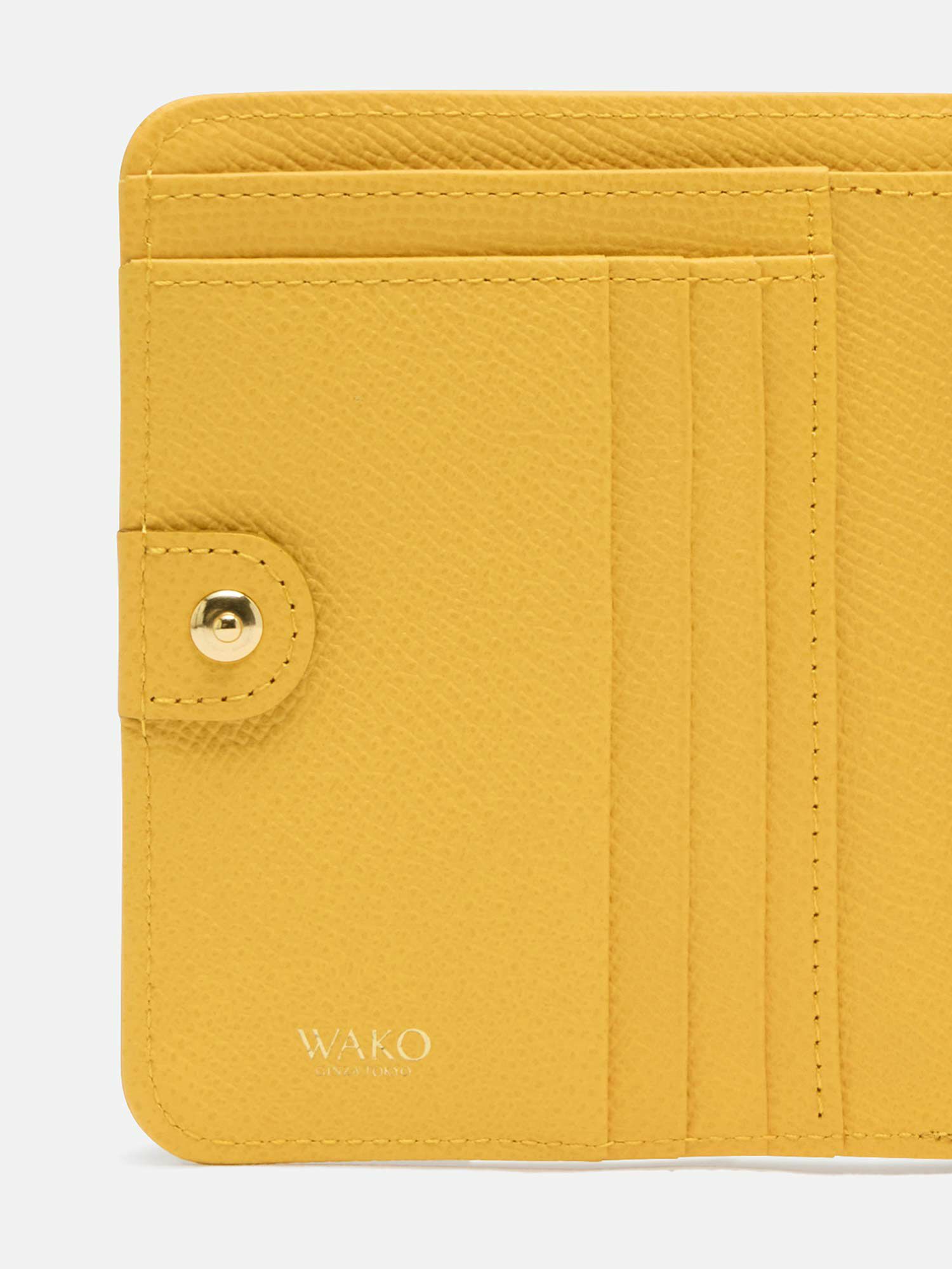 二つ折り財布 〈レディース〉 イエロー |折り財布 | WAKO公式 