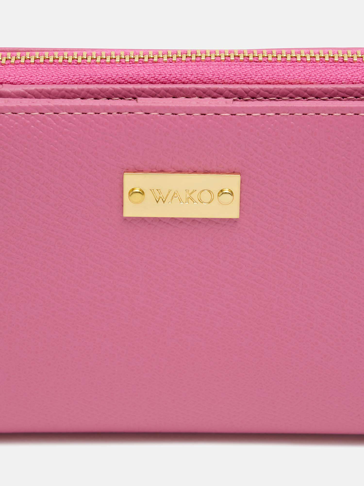 二つ折り財布 〈レディース〉 ピンク |折り財布 | WAKO公式オンライン 