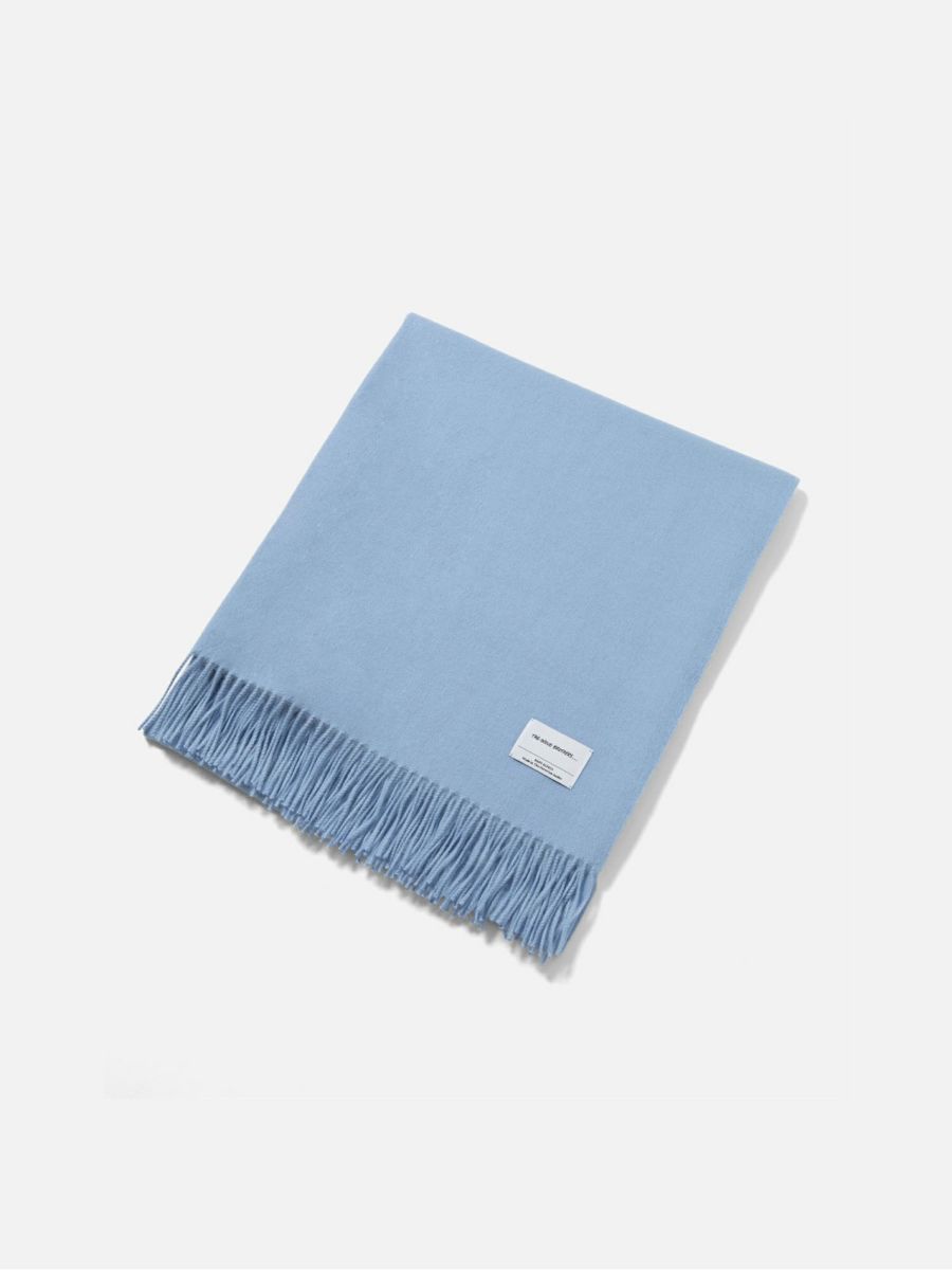 いのうえの ハードカバー 大判 The Inoue Brothers Large Blushed Stole ライトブルー |The