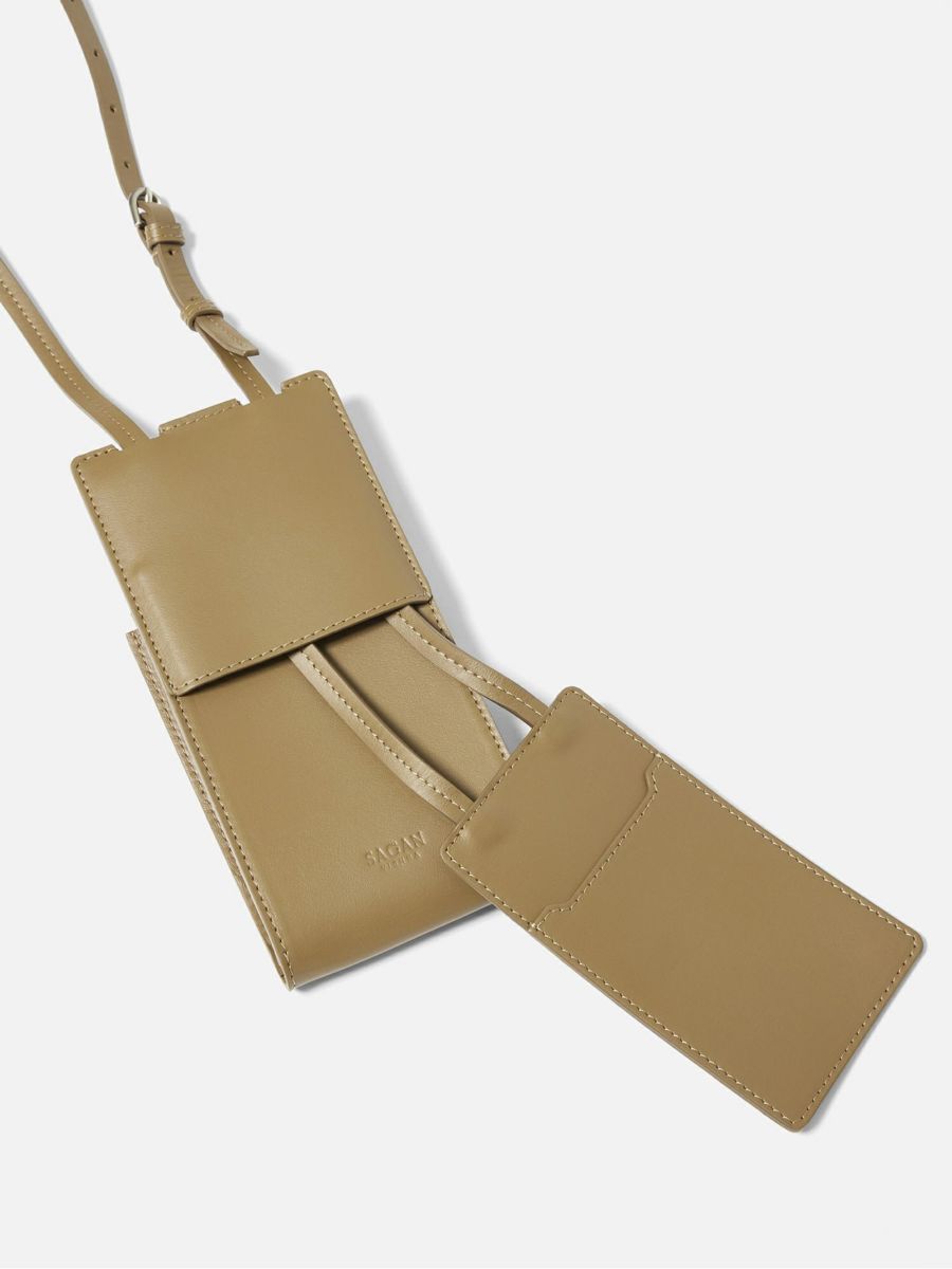 バッグ Sagan Vienna / Modular Phone Card Case SAGAN Vienna / MODULAR PHONE CARD CASE / BLACK GRAPE LEATHER