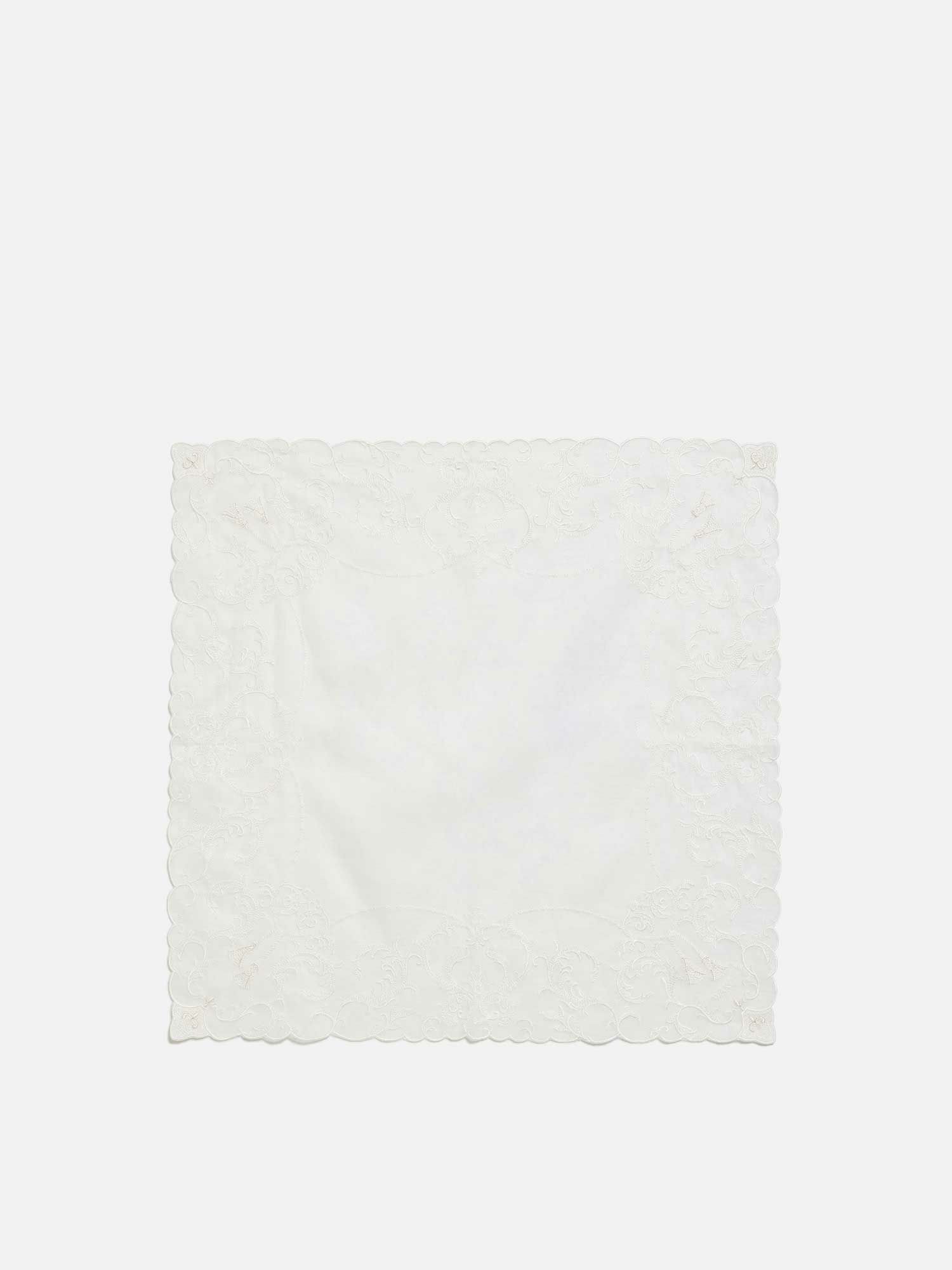 ハンカチ ホワイト |プリント | WAKO公式オンラインブティック | 銀座