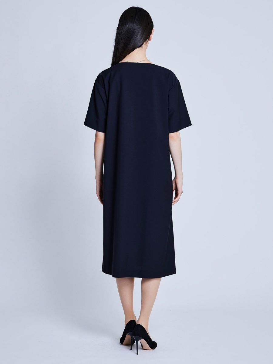 NEW CLOSET ワンピース タック入り ネイビー |ワンピース | WAKO