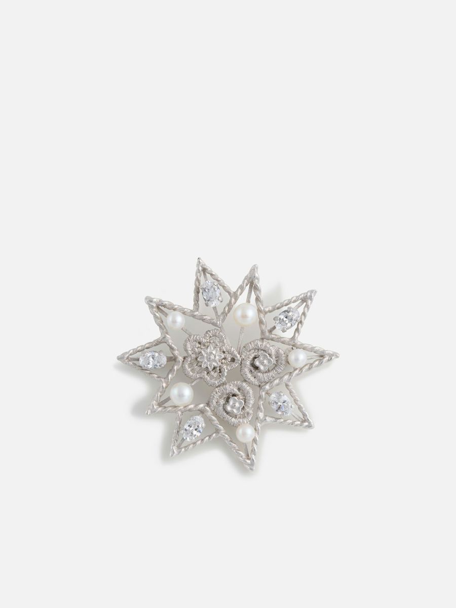 プティ コリエ ブローチ「シシィの星」 ホワイト |その他の