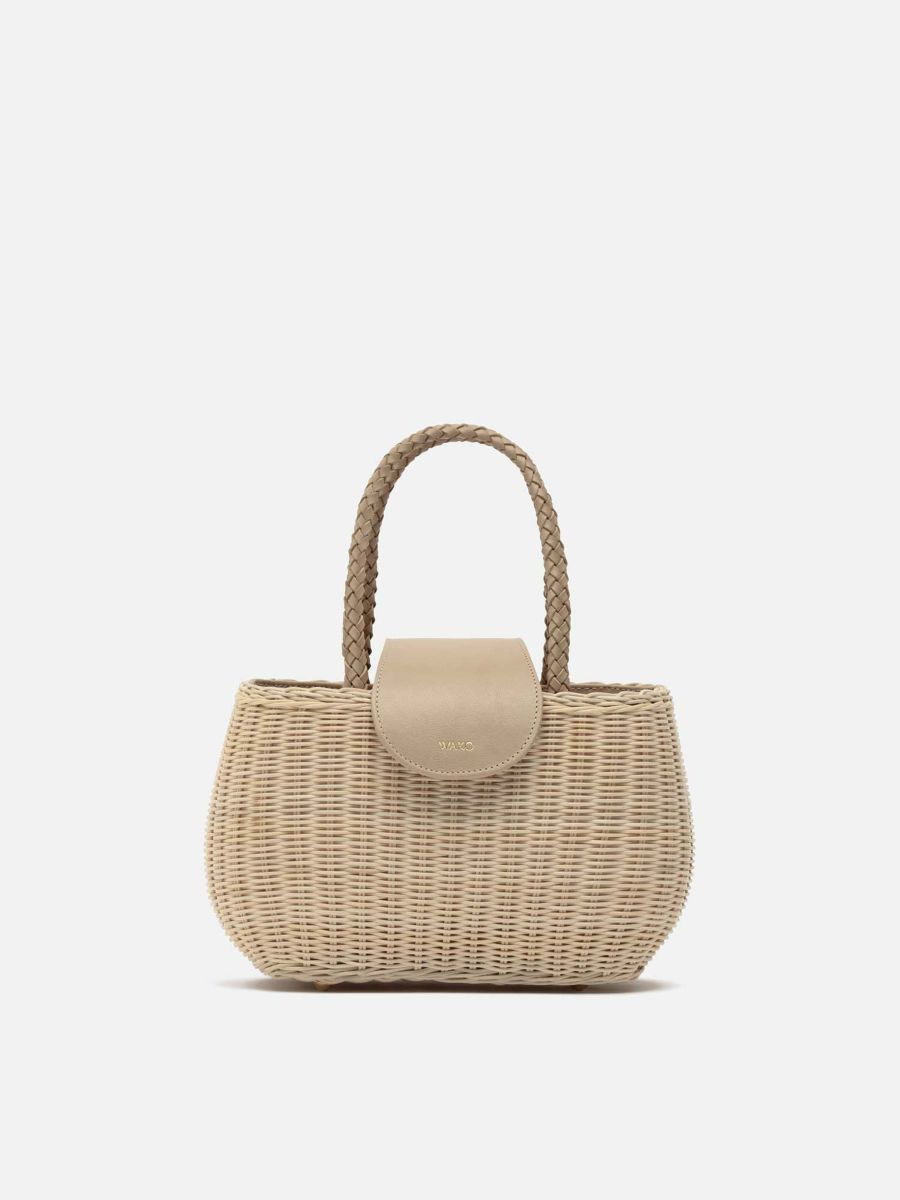 極美品⭐︎TOD'S かごバッグ 中型 ベージュとブラウン - メルカリ